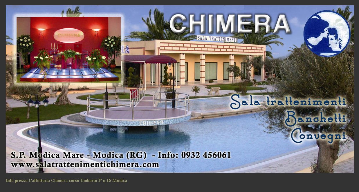 SALA RICEVIMENTI CHIMERA (MODICA RAGUSA)